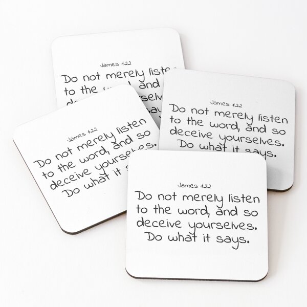 Item preview, Bible verse: James 1:22 designed and sold by john-3-16.