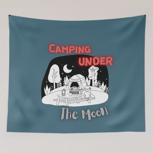 Item preview, camping under the moon designed and sold by TheOrbDesigns.
