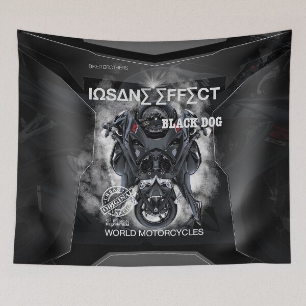 Item preview, INSANE EFFECT - Black Dog - World Motorcycles designed and sold by SHdesigner.
