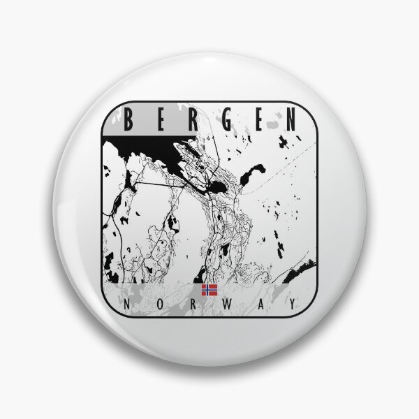 Item preview, Bergen Map Norway designed and sold by hatimelhag.