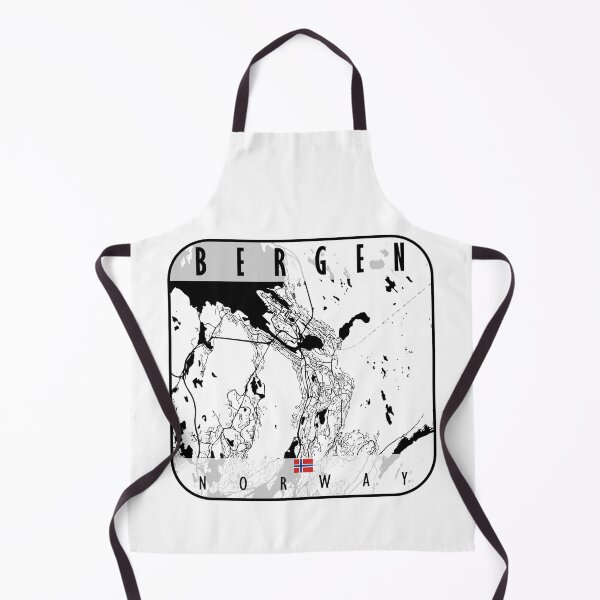 Item preview, Bergen Map Norway designed and sold by hatimelhag.