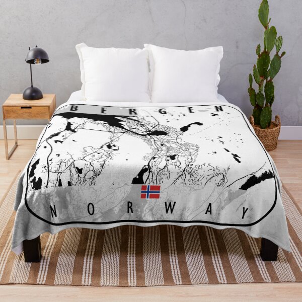 Item preview, Bergen Map Norway designed and sold by hatimelhag.
