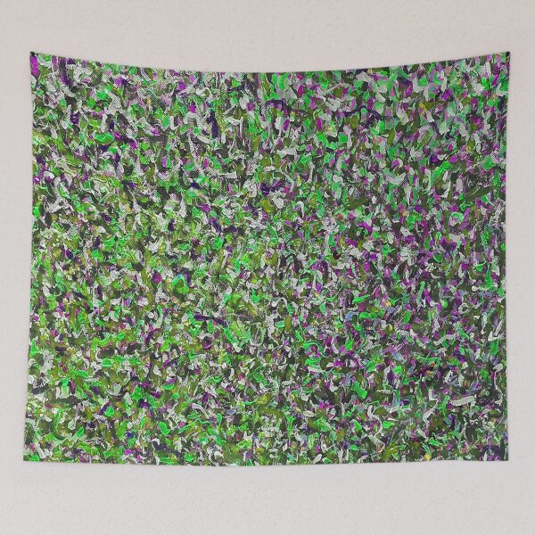 Item preview, Action Spatter Painting Jackson Pollard style in Lime Green designed and sold by Neilchurcherart.
