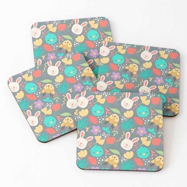 Item preview, Cute Woodland Animals Spring Pattern designed and sold by julianamotzko.