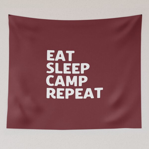 Item preview, Eat Sleep Camp Repeat #4 designed and sold by SalahBlt.