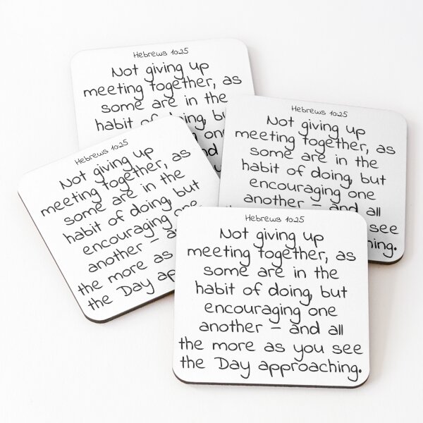 Item preview, Bible verse: Hebrews 10:25 designed and sold by john-3-16.