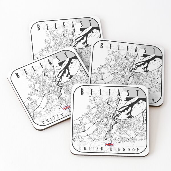 Item preview, Belfast Map United Kingdom designed and sold by hatimelhag.