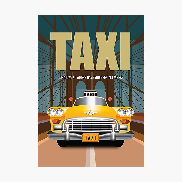 Taxi TV Show poster Photographic Print