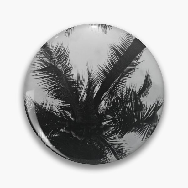 Item preview, black and white sky and palm trees designed and sold by elisthetic.