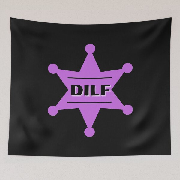 Item preview, DILF Purple badge - Hot Dad Badge designed and sold by CaitU.