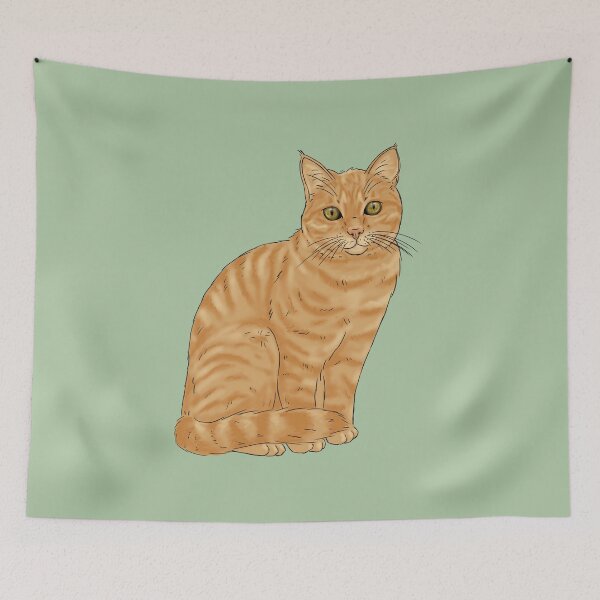 Item preview, Orange tabby cat designed and sold by Milanicole.