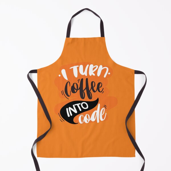 Item preview, I turn coffee into code - orange designed and sold by Code Monkeys.
