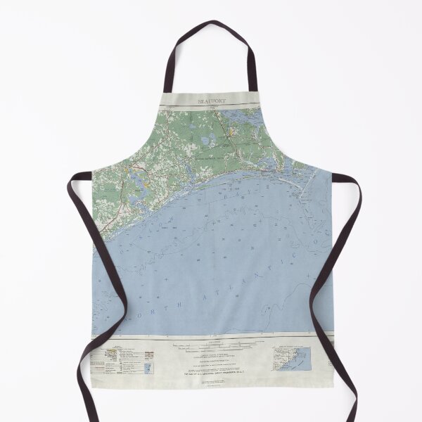 Item preview, Old Southern North Carolina Coast Map (1953) Vintage Coastal NC Atlas designed and sold by BravuraMedia.