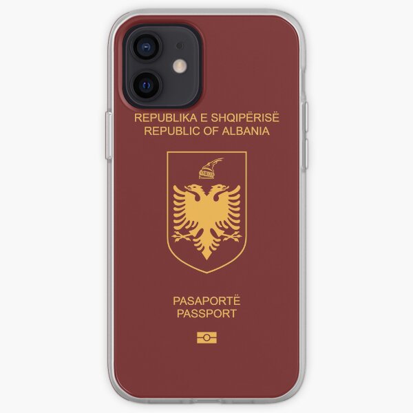 Passeport albanais Coque souple iPhone
