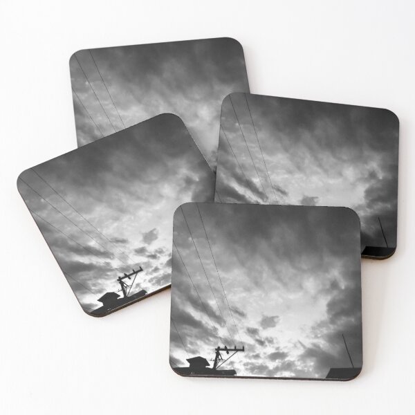 Item preview, black and white clouds designed and sold by elisthetic.