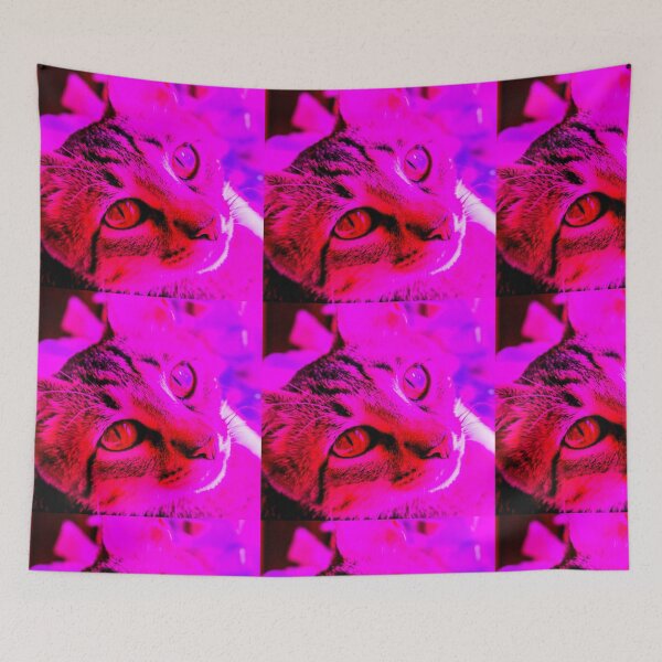 Item preview, the pink autistic cat  designed and sold by madelynhatter.