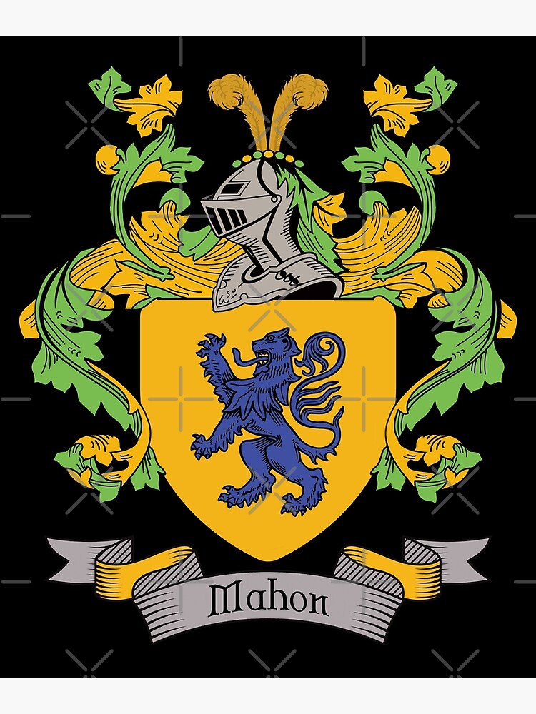 "Mahon Coat of Arms Mahon Family Crest" Photographic Print for Sale