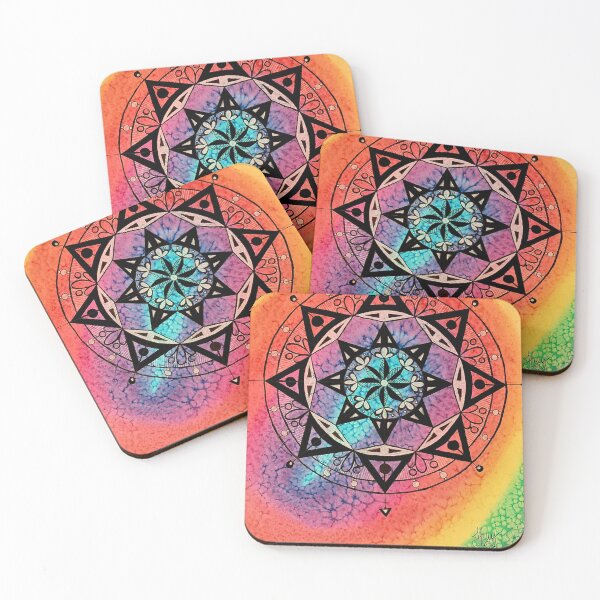 Item preview, Rainbow Pointed Mandala designed and sold by HannahJWY.