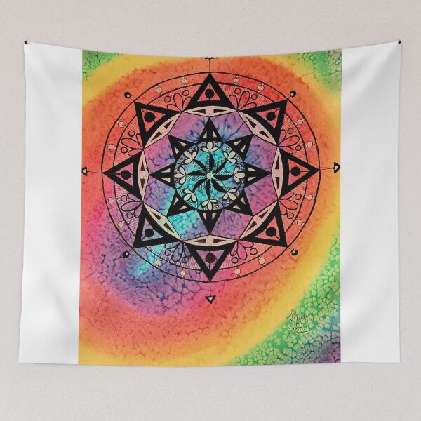 Item preview, Rainbow Pointed Mandala designed and sold by HannahJWY.