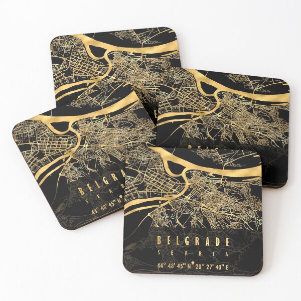 Item preview, Belgrade Map Serbia designed and sold by hatimelhag.