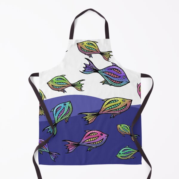 Item preview, Amazing sea fishes pattern designed and sold by hvasilevshop.