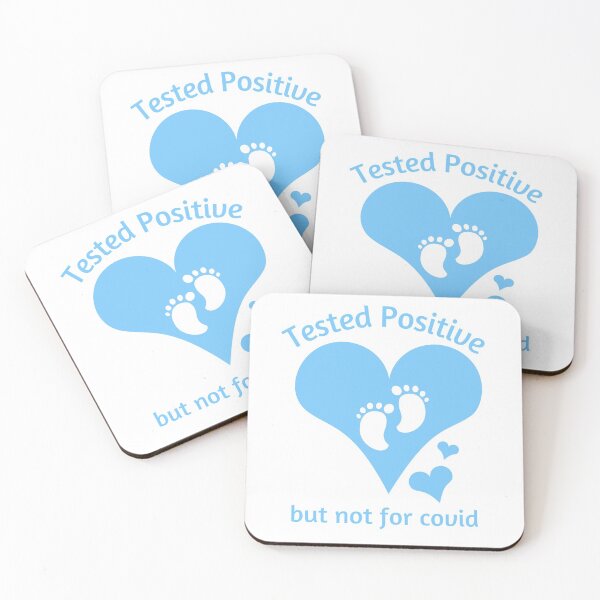 Item preview, I Tested Positive But Not For Covid funny pregnancy announcement of boy design for soon to be mom dad designed and sold by PunMan Army.
