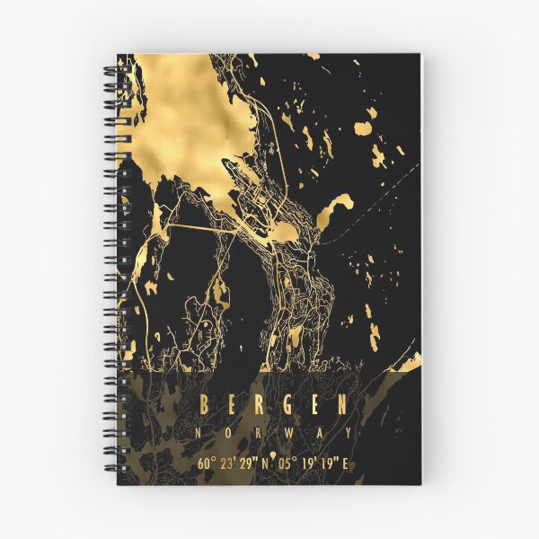 Item preview, Bergen Map Norway designed and sold by hatimelhag.