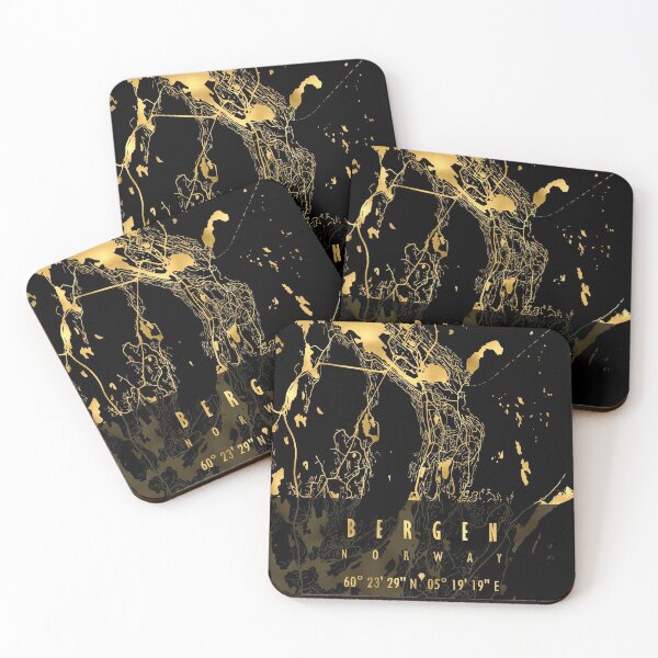 Item preview, Bergen Map Norway designed and sold by hatimelhag.