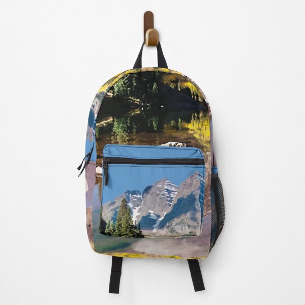Item preview, Maroon Bells, Colorado Travel Illustration designed and sold by Alo.