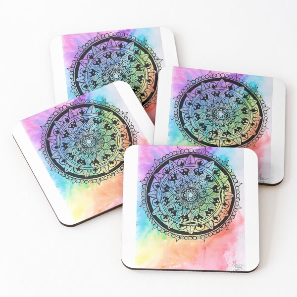 Item preview, Wrinkled rainbow mandala designed and sold by HannahJWY.
