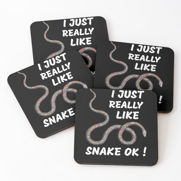 Item preview, I Just Really Like Snake Ok - Funny Animals Gift designed and sold by medbdj.