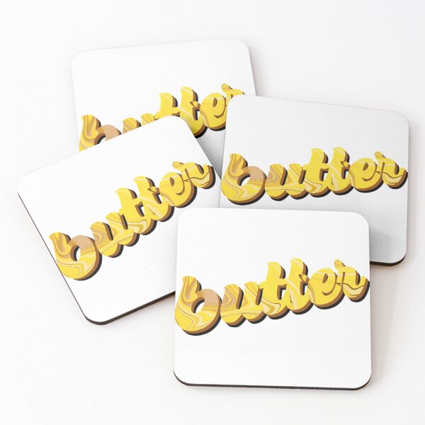 Item preview, butter BTS song typography art designed and sold by elisthetic.