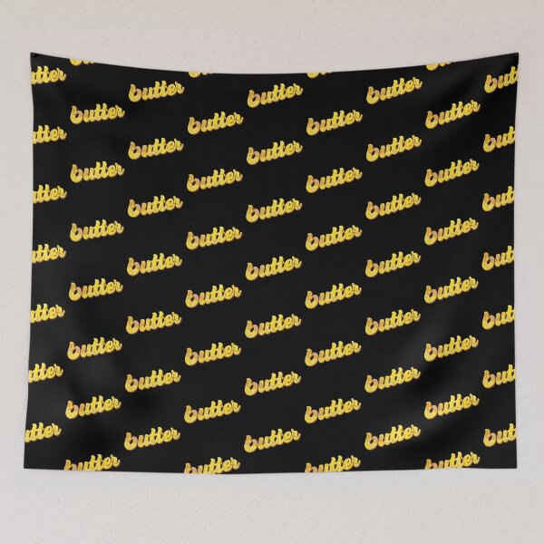 Item preview, butter BTS song typography art designed and sold by elisthetic.