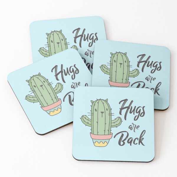 Item preview, Hugs are back, Cactus cat is ready to hug you designed and sold by ArtfulTat.