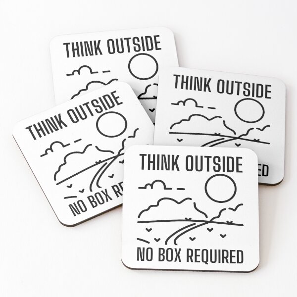 Item preview, Think Outside No Box Required designed and sold by SweetAndSpice.