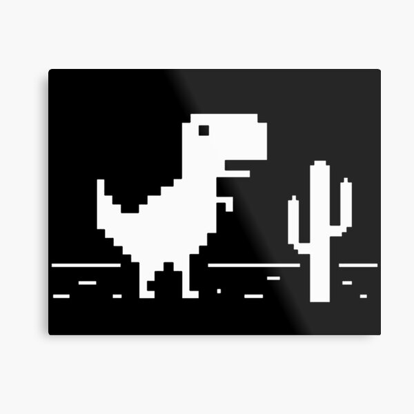 Google Dino Game Metal Prints for Sale