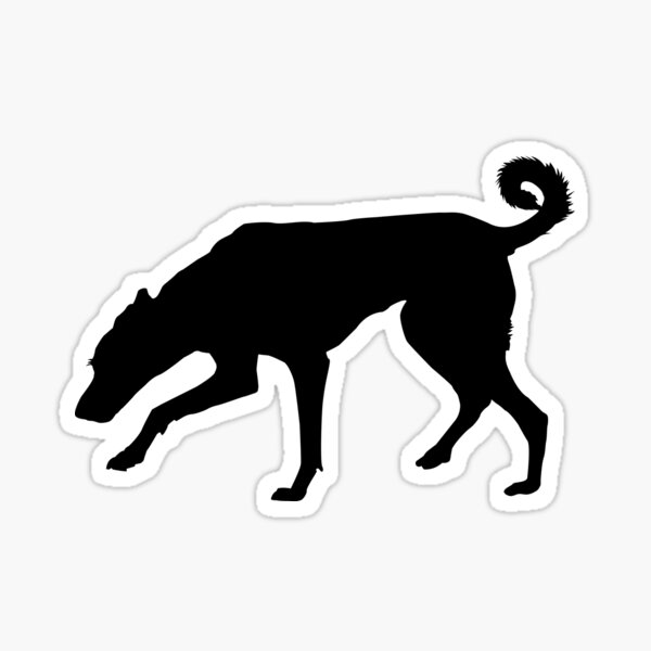 Cretan Hound Silhouette Sticker