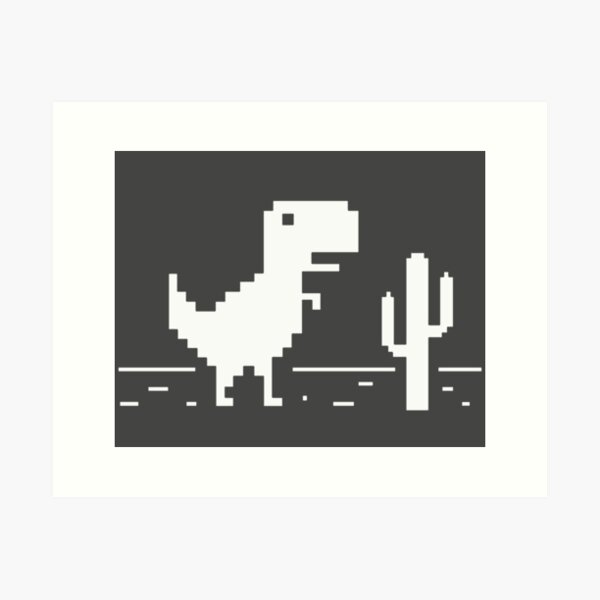 Google Offline Dinosaur Game Photographic Print for Sale by DannyAndCo