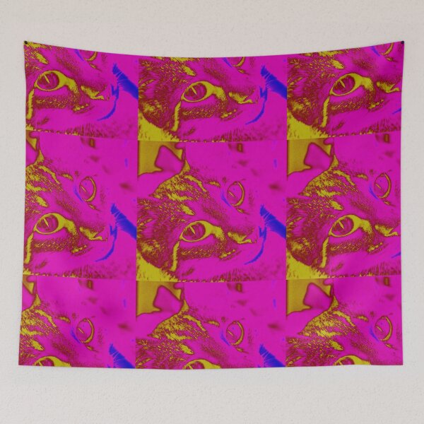 Item preview,  pink autistic cat 7 designed and sold by madelynhatter.