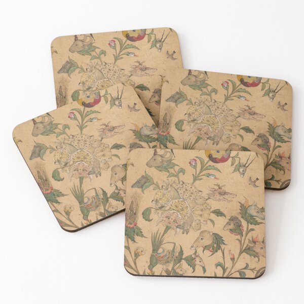Item preview, A Floral Fantasy of Animals and Birds (Waq-waq) designed and sold by HinduArtGallery.