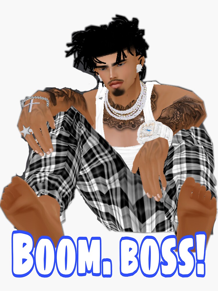 Thumbnail 3 of 3, Sticker, Boom boss new design unleashed designed and sold by Semapemodiba.