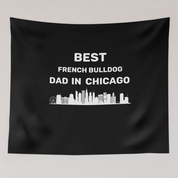Item preview, Papá Bulldog Francés - Chicago - Mejor papá - Skyline designed and sold by Beyond Words.