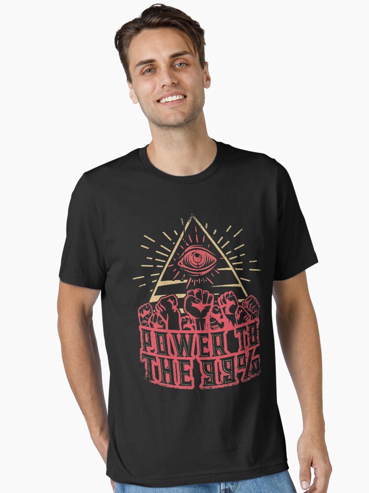 Thumbnail 1 of 7, Essential T-Shirt, Power to the 99 percent designed and sold by v-nerd.