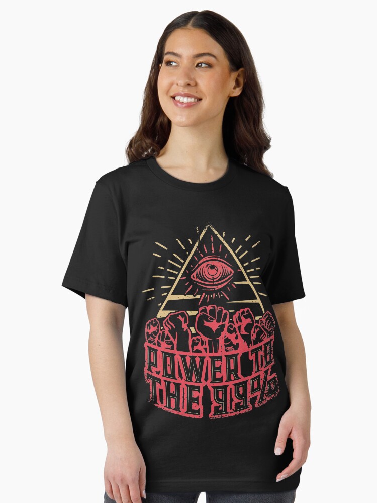 Thumbnail 2 of 7, Essential T-Shirt, Power to the 99 percent designed and sold by v-nerd.