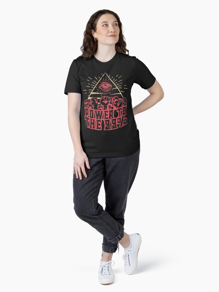 Thumbnail 4 of 7, Essential T-Shirt, Power to the 99 percent designed and sold by v-nerd.