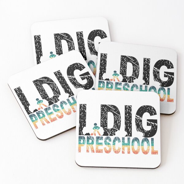 Item preview, I Dig Preschool, I Dig Preschool T-Shirt, I Dig Preschool Sticker designed and sold by DukeSTaurus.