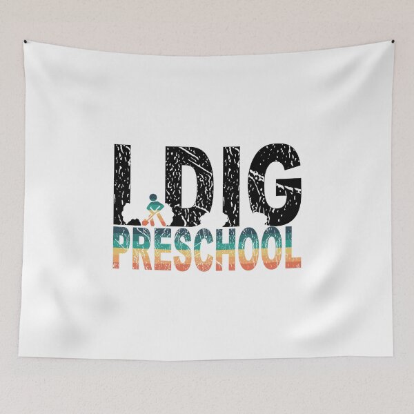 Item preview, I Dig Preschool, I Dig Preschool T-Shirt, I Dig Preschool Sticker designed and sold by DukeSTaurus.
