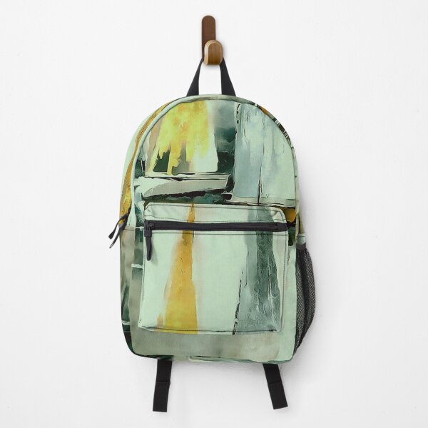 Item preview, Blue Flaxen Yellow And Greige Sails on Still Water Painting designed and sold by taiche.