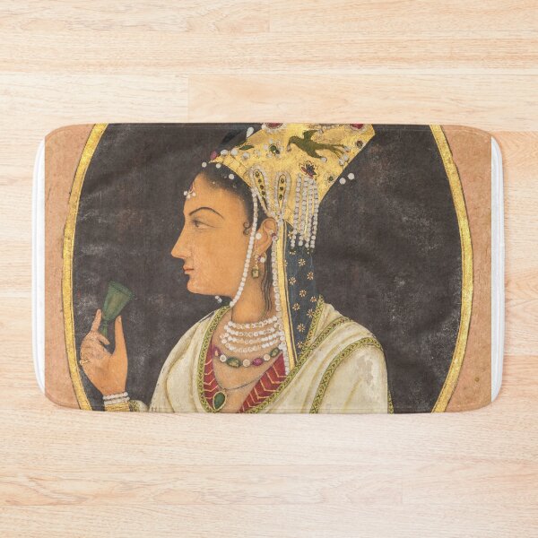 Item preview, Oval Portrait of a Woman in a Chaghtai Hat designed and sold by HinduArtGallery.