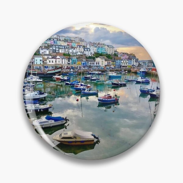 Item preview, Boats at Brixham designed and sold by MittensandMouse.